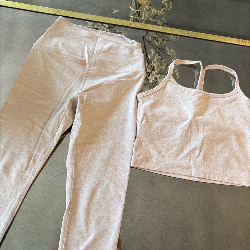 Beyond yoga beige activewear set